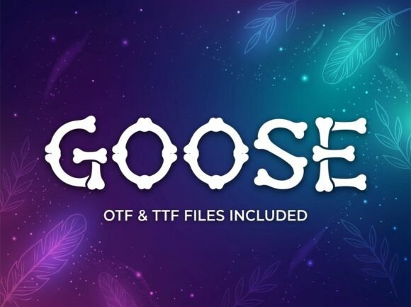 Goose Font PNG with transparent background - Preview 2
