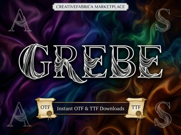 Grebe Font PNG with transparent background - Preview 2