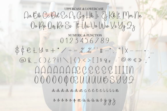 Happy Graduate Font PNG with transparent background - Preview 6