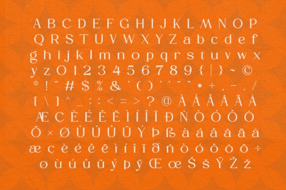 Honera Font PNG with transparent background - Preview 2