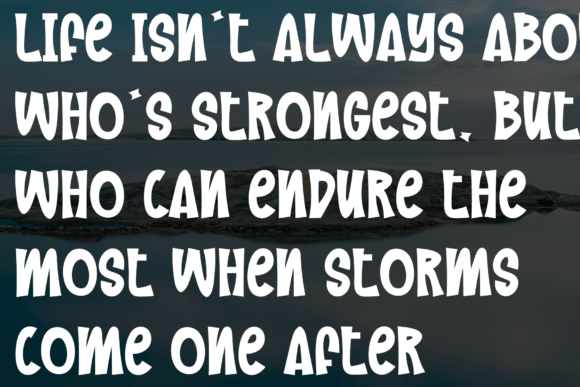 Island Stone Font PNG with transparent background - Preview 3