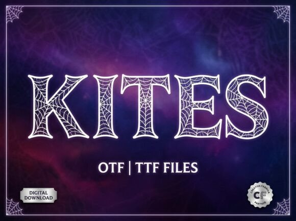 Kites Font PNG with transparent background - Preview 1
