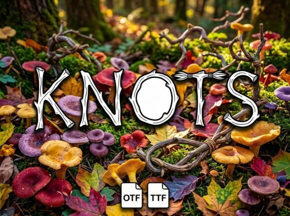 Knots Font font preview - 1