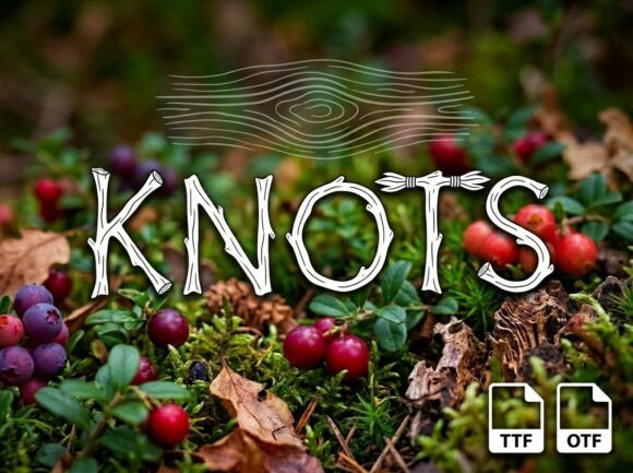 Knots Font font preview - 2