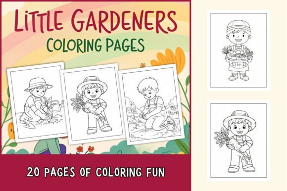 Little Gardeners Coloring Pages