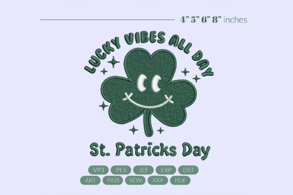 Lucky Vibes St Patrick's Embroidery
