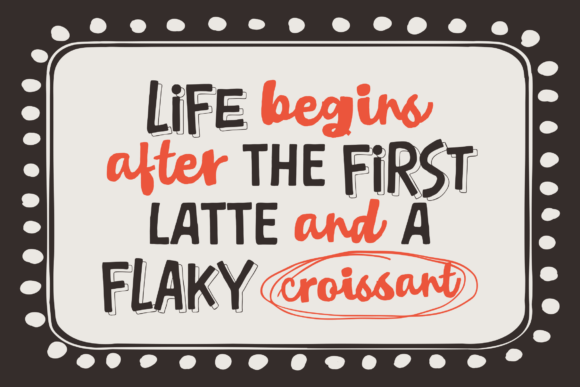 Mellow Coffee Font PNG with transparent background - Preview 1