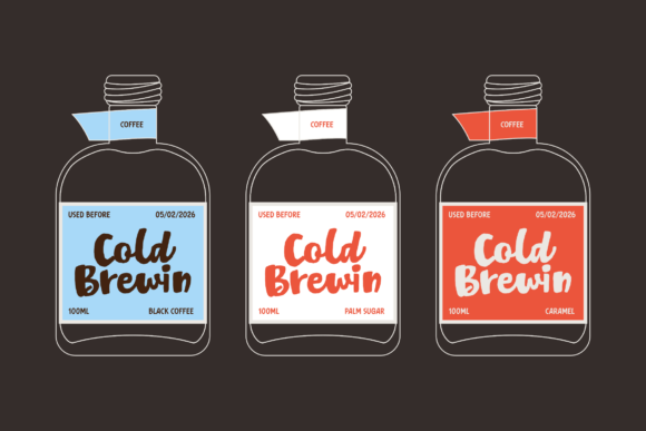 Mellow Coffee Font PNG with transparent background - Preview 5
