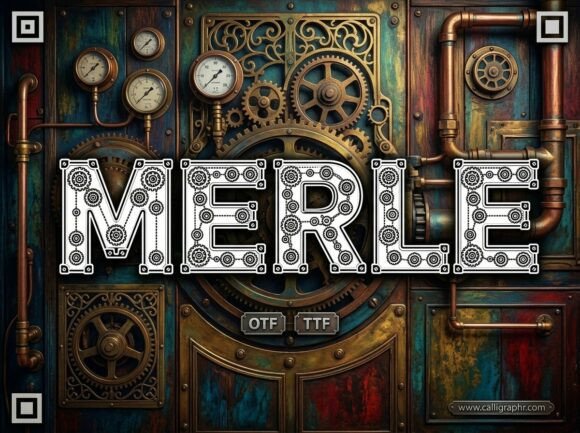 Merle Font PNG with transparent background - Preview 1