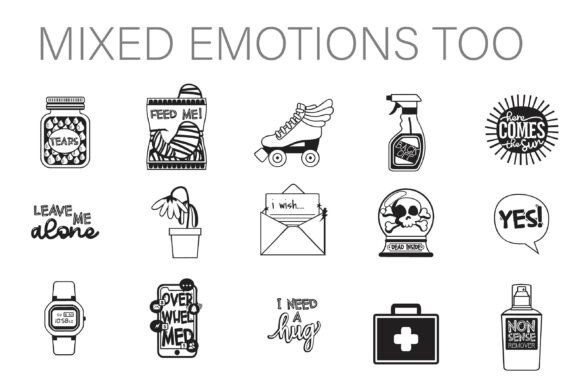 Preview of Mixed Emotions Too Dingbats dingbat font