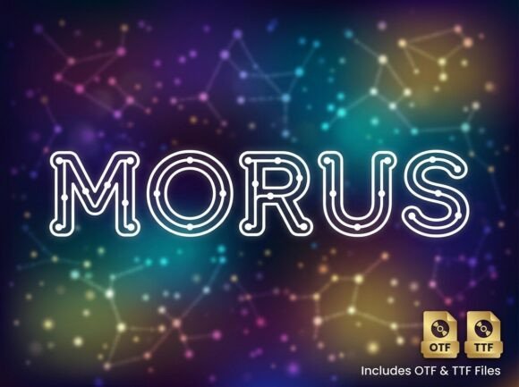 Morus Font PNG with transparent background - Preview 1