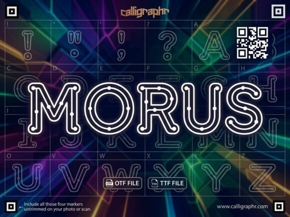Morus Font PNG with transparent background - Preview 2