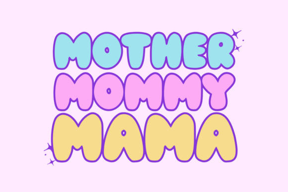 Mother Summer Font PNG with transparent background - Preview 1