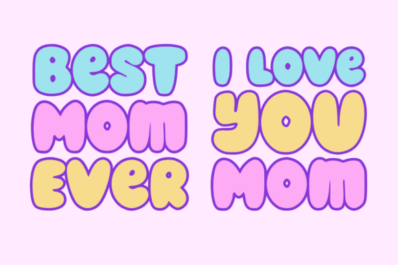 Mother Summer Font PNG with transparent background - Preview 3