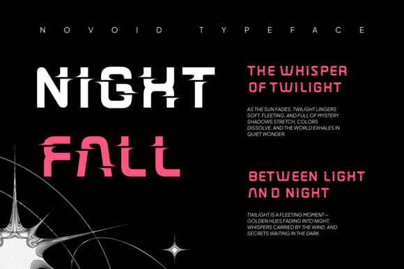 Novoid Font PNG with transparent background - Preview 3