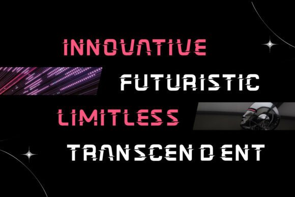 Novoid Font PNG with transparent background - Preview 5