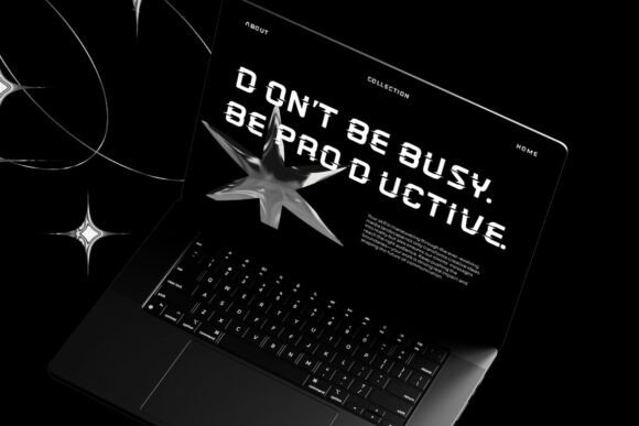 Novoid Font PNG with transparent background - Preview 6