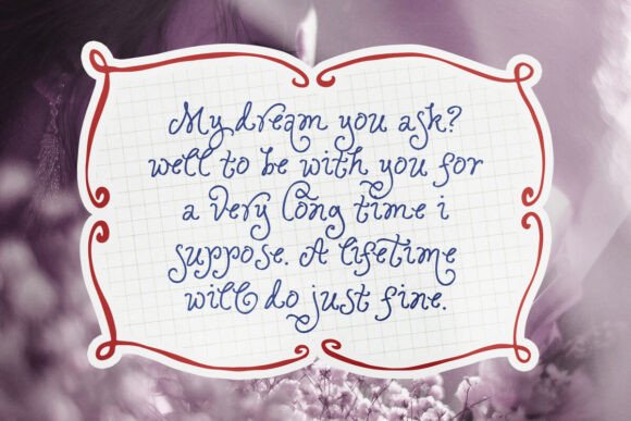 Ophelia Story Font PNG with transparent background - Preview 4