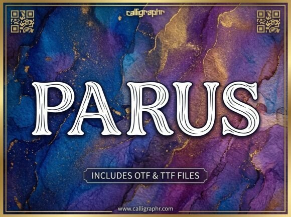 Parus Font PNG with transparent background - Preview 2