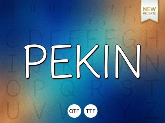 Pekin Font PNG with transparent background - Preview 2