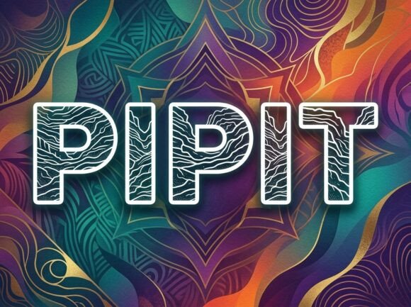Pipit Font PNG with transparent background - Preview 1