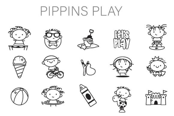 Preview of Pippins Play Dingbats dingbat font