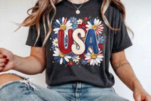 Prepy Hand Preppy Hand Painted USA Floral PNG Graphic by RR Printive Studio ...