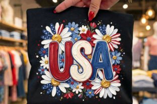 Prepy Hand Preppy Hand Painted USA Floral PNG Graphic by RR Printive Studio ...