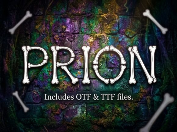 Prion Font PNG with transparent background - Preview 1