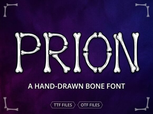 Prion Font PNG with transparent background - Preview 2