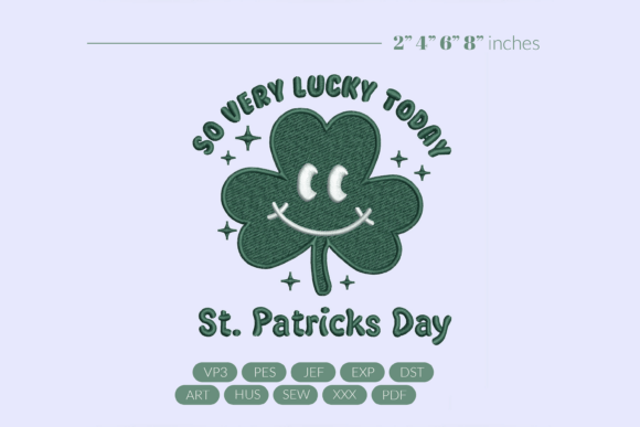 Retro Smiley Shamrock St Patricks Day
