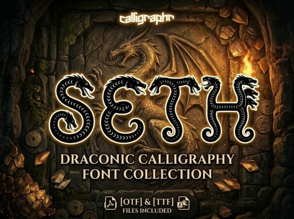Seth Font PNG with transparent background - Preview 1