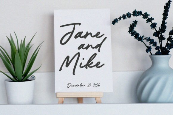 Silent Autograph Font PNG with transparent background - Preview 1
