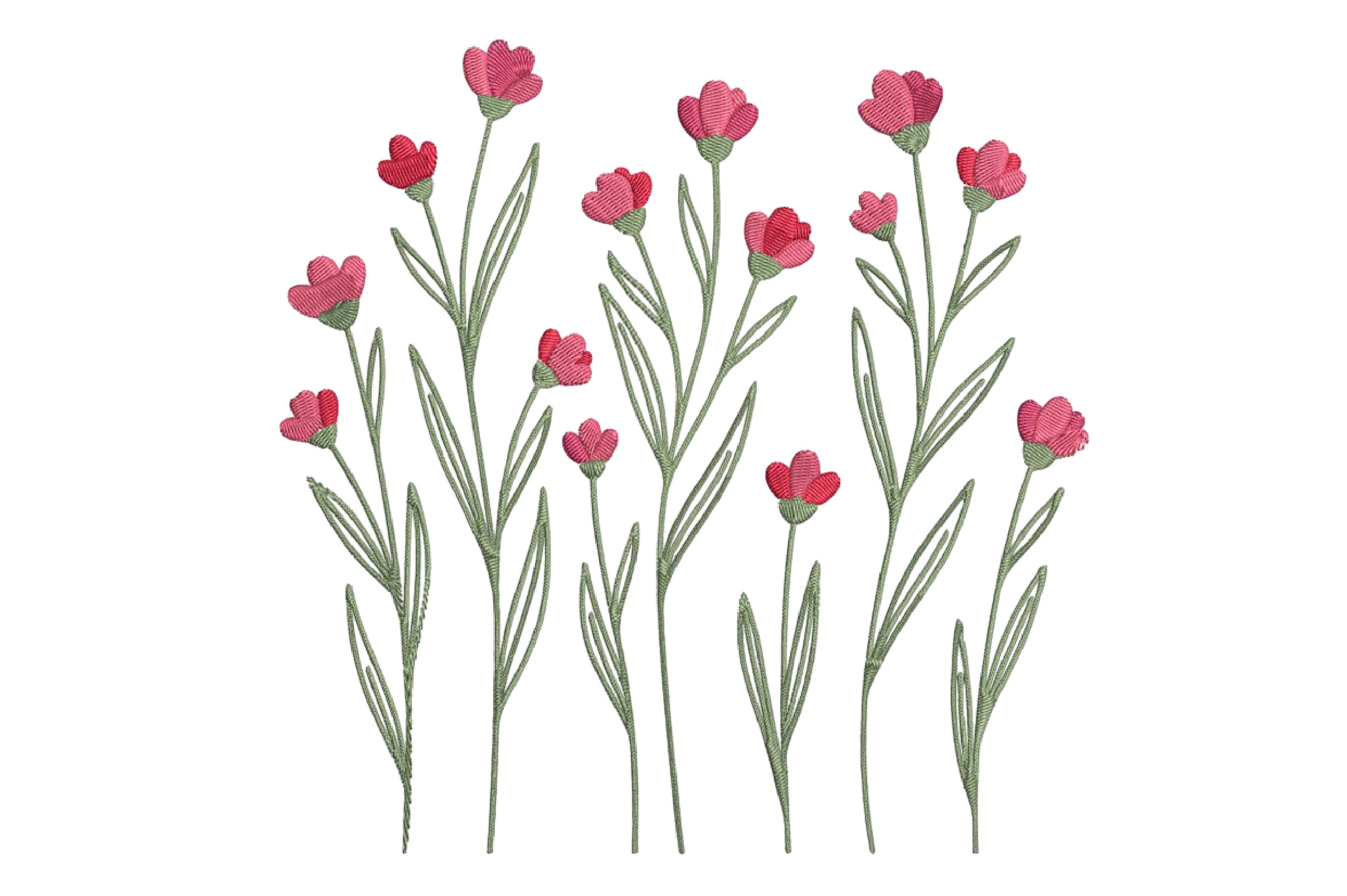Simple Flower Embroidery Design