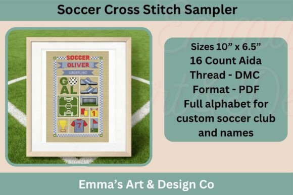 Soccer Cross Stitch Pattern
