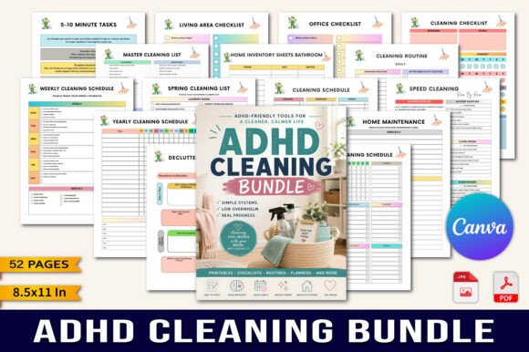 ADHD-friendly Cleaning Planner