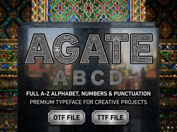 Agate Font - Preview 1