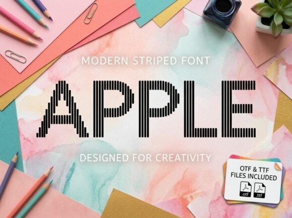 Apple Font - Preview 3