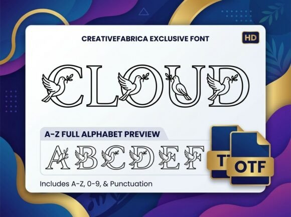 Cloud Font - Preview 1