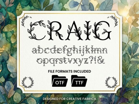Craig Font - Preview 2