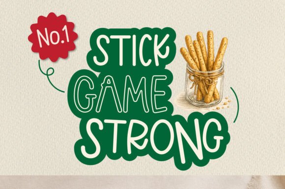 Crispy Breadstick Font - Preview 3