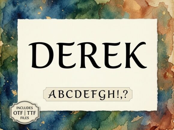 Derek Font - Preview 1