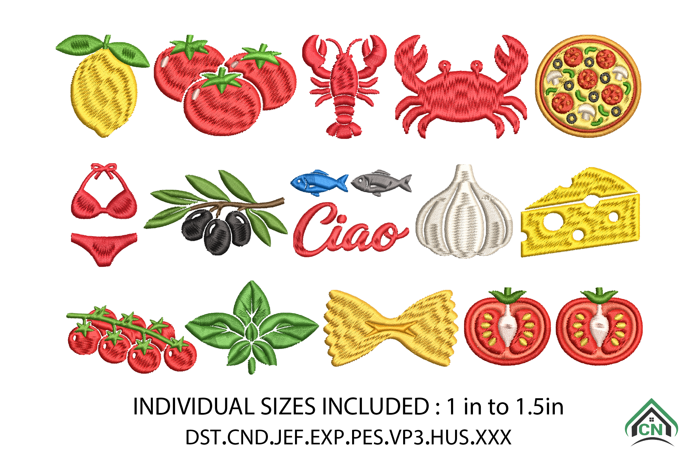 Dolce Vita Summer Embroidery X 15 File