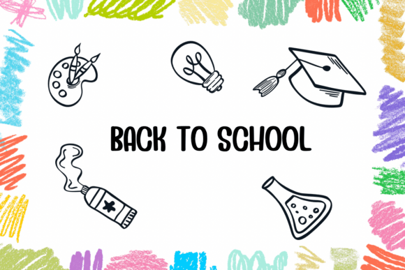 Doodle Back to School Font - Preview 4