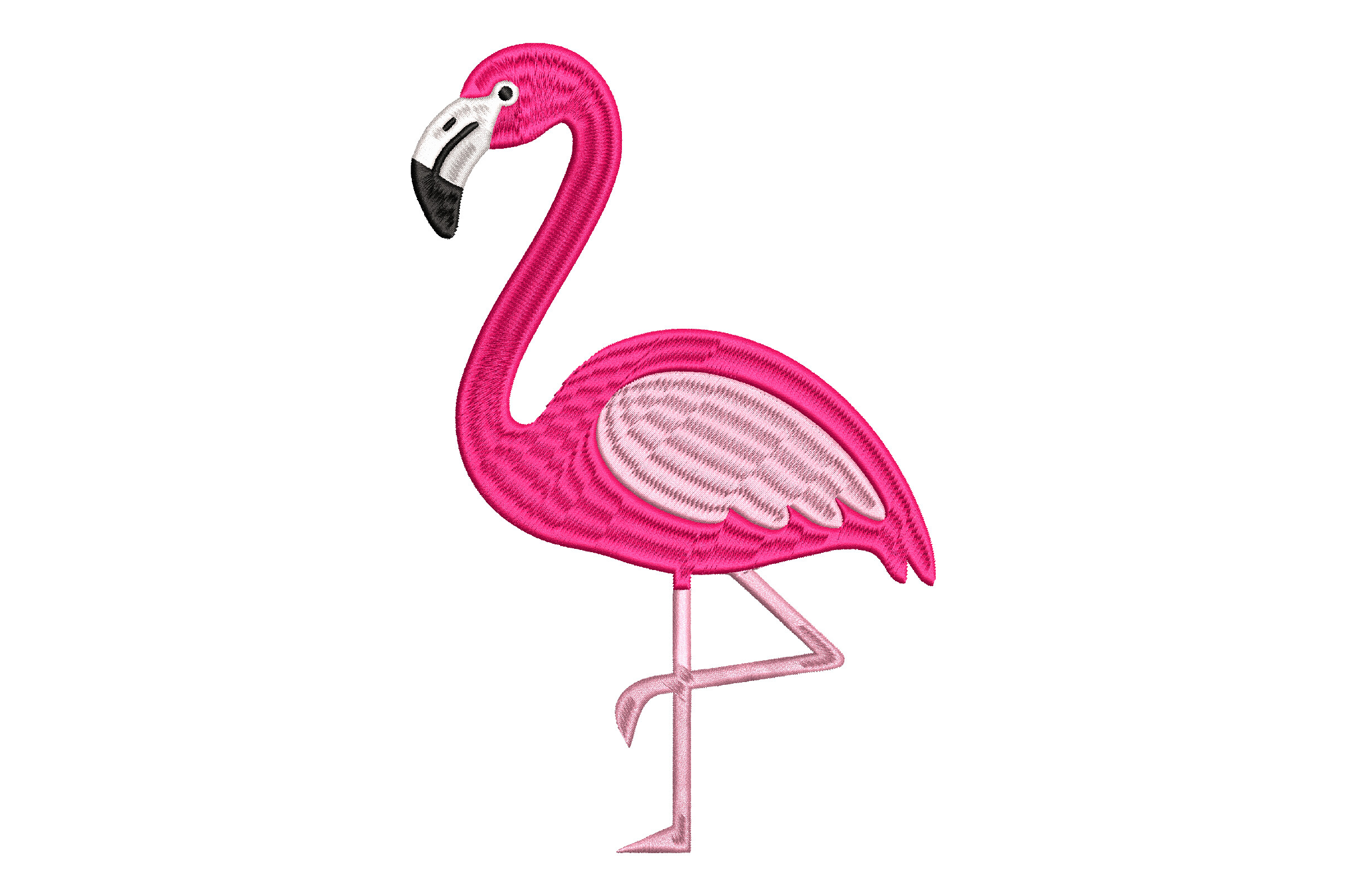 Flamingo Embroidery Design