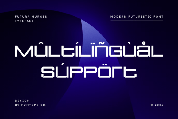 Futura Murgen Font PNG with transparent background - Preview 3