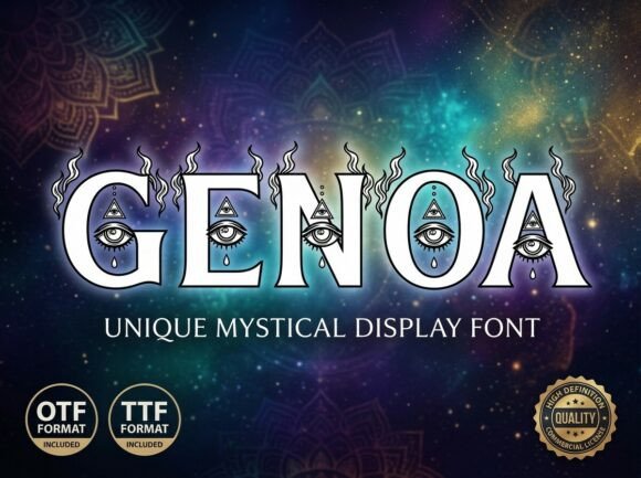 Genoa Font - Preview 1