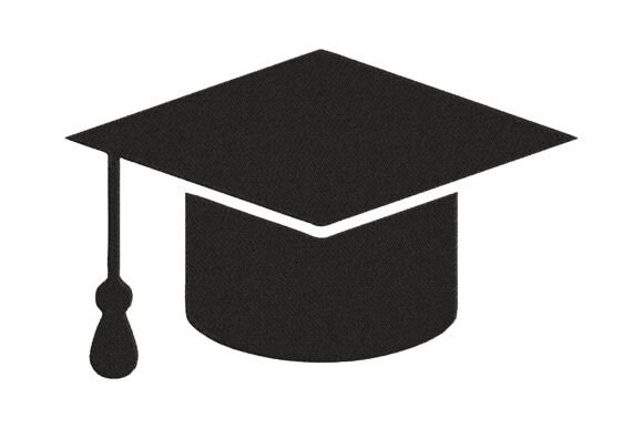 Graduation Cap Embroidery Design