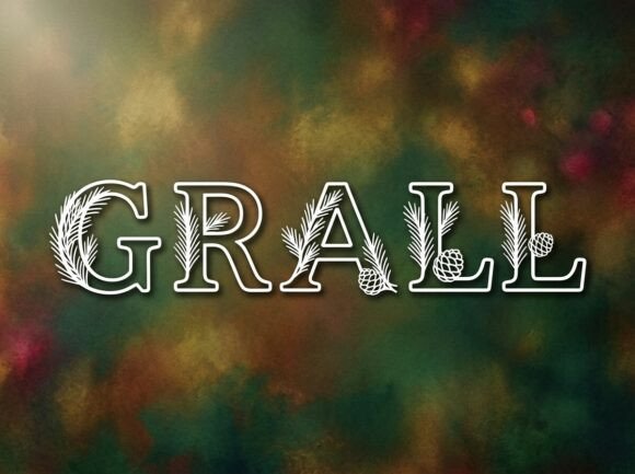 Grall Font PNG with transparent background - Preview 1