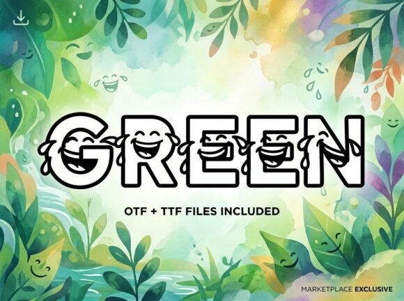 Green Font - Preview 1
